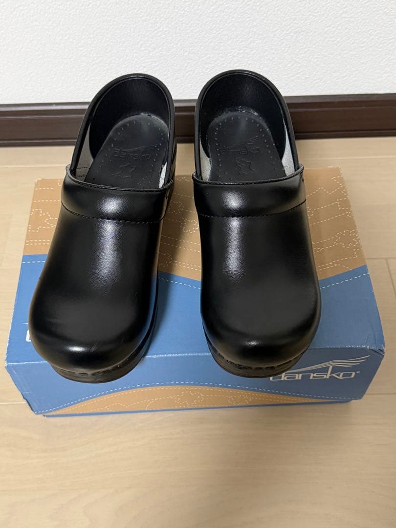 ダンスコ　DANSKO レザー本革　スリッポンシューズ　黒　36