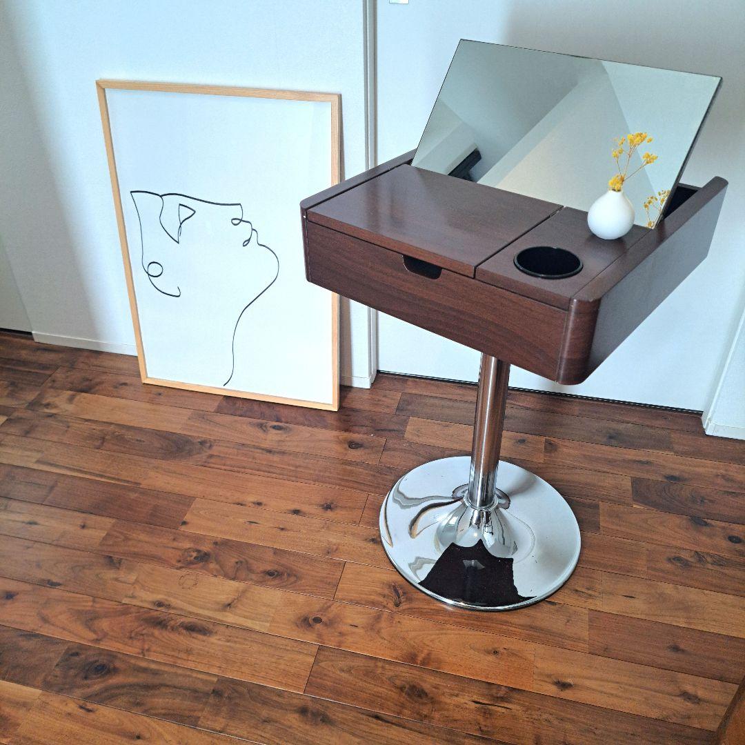 ヴィンテージ　ドレッサー　昭和レトロ　ミッドセンチュリー　スペースエイジ　茶色