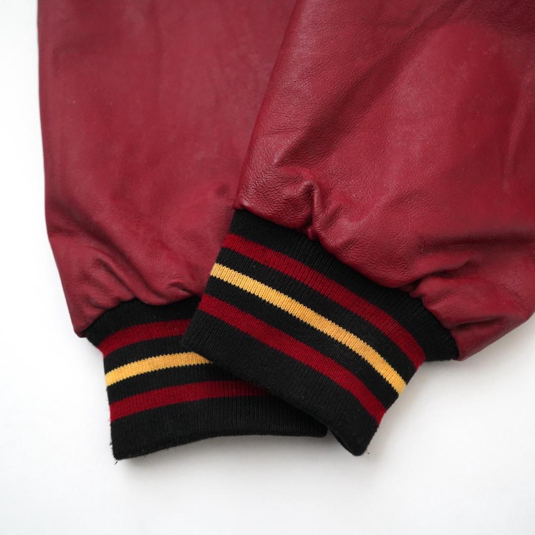 フロリダステイト・セミノールズ スタジャン L ブラック レザー 2588