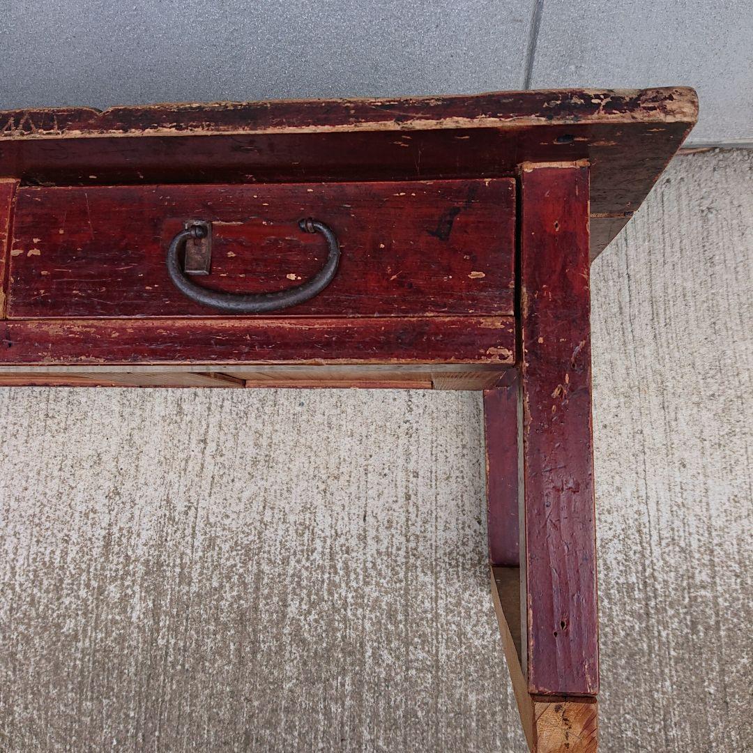 アンティーク レトロ 木製文机 古民家 大正 昭和