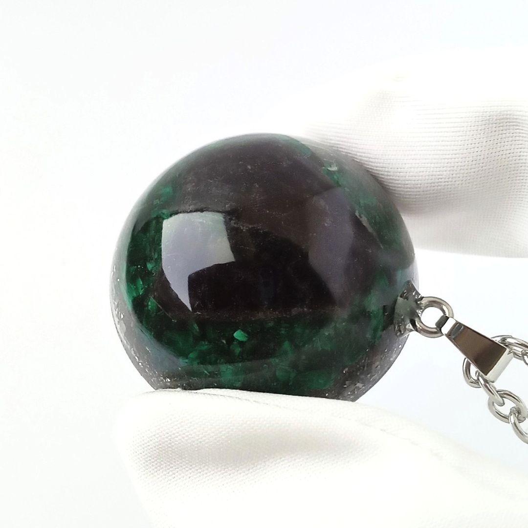 オルゴナイト｜持ち主を悪いものからひたすら守る！｜天然色モリオン×マラカイト