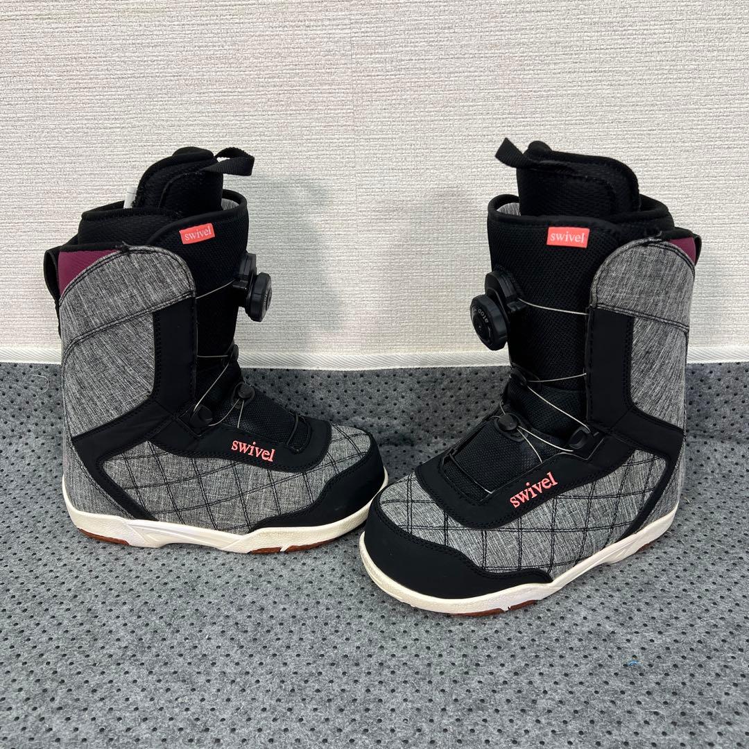 5回使用 人気サイズ23.5cm swivel ダイヤル スノボブーツ