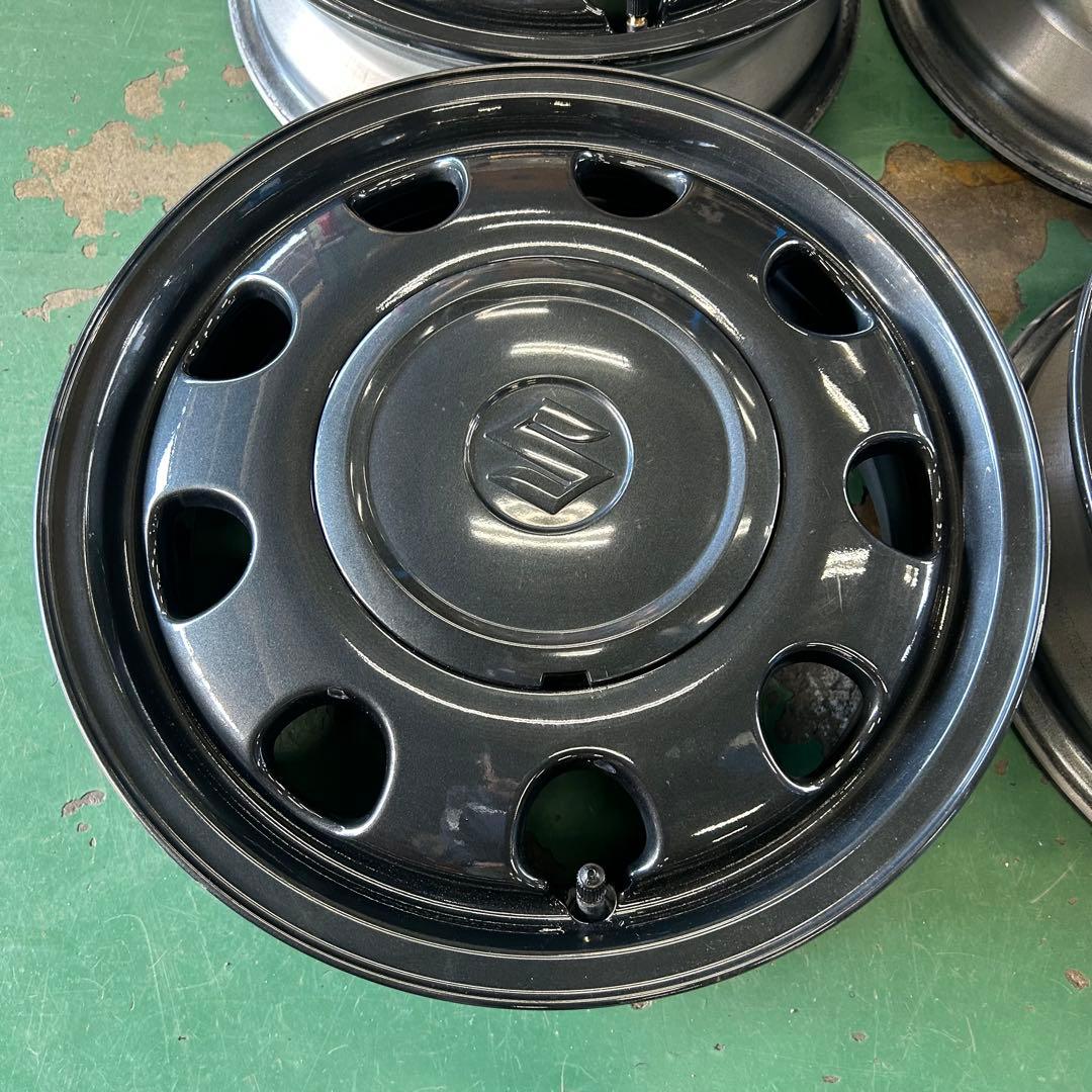 中古アルミ14X4.5スズキスペーシアギア純正4本セット　ラパン、ワゴンR等にも