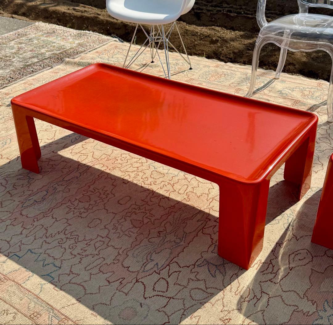 Mario Bellini アマンタ テーブル 赤 B&C Italia