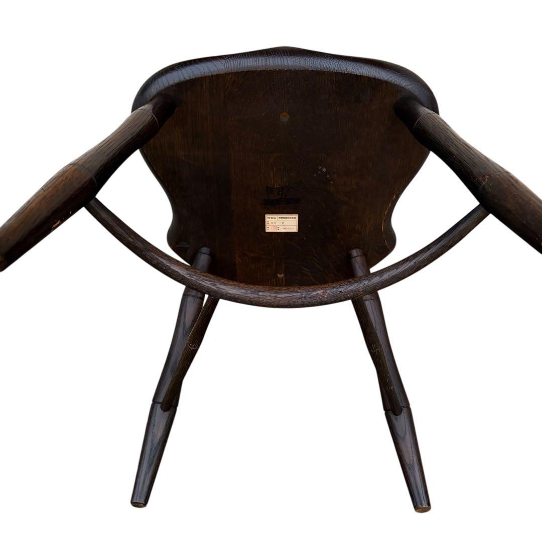 【美品】飛騨産業 キツツキ PROVINCIAL ボウバックチェア アームレス②