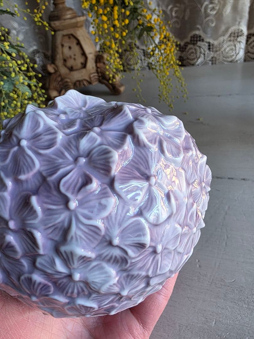   ロイヤルコペンハーゲン 花器　ライラック色