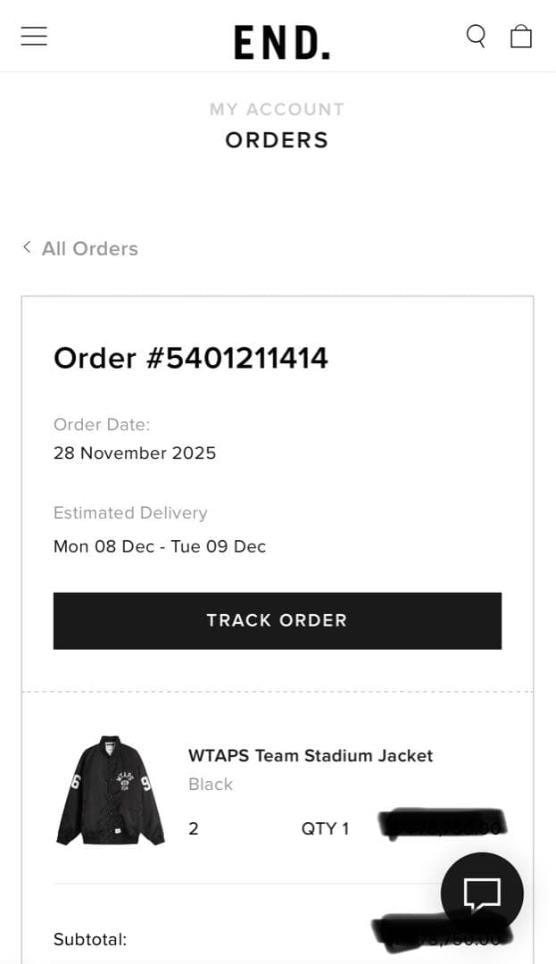 【新品未使用】WTAPS Team Jacket Black スタジャン M