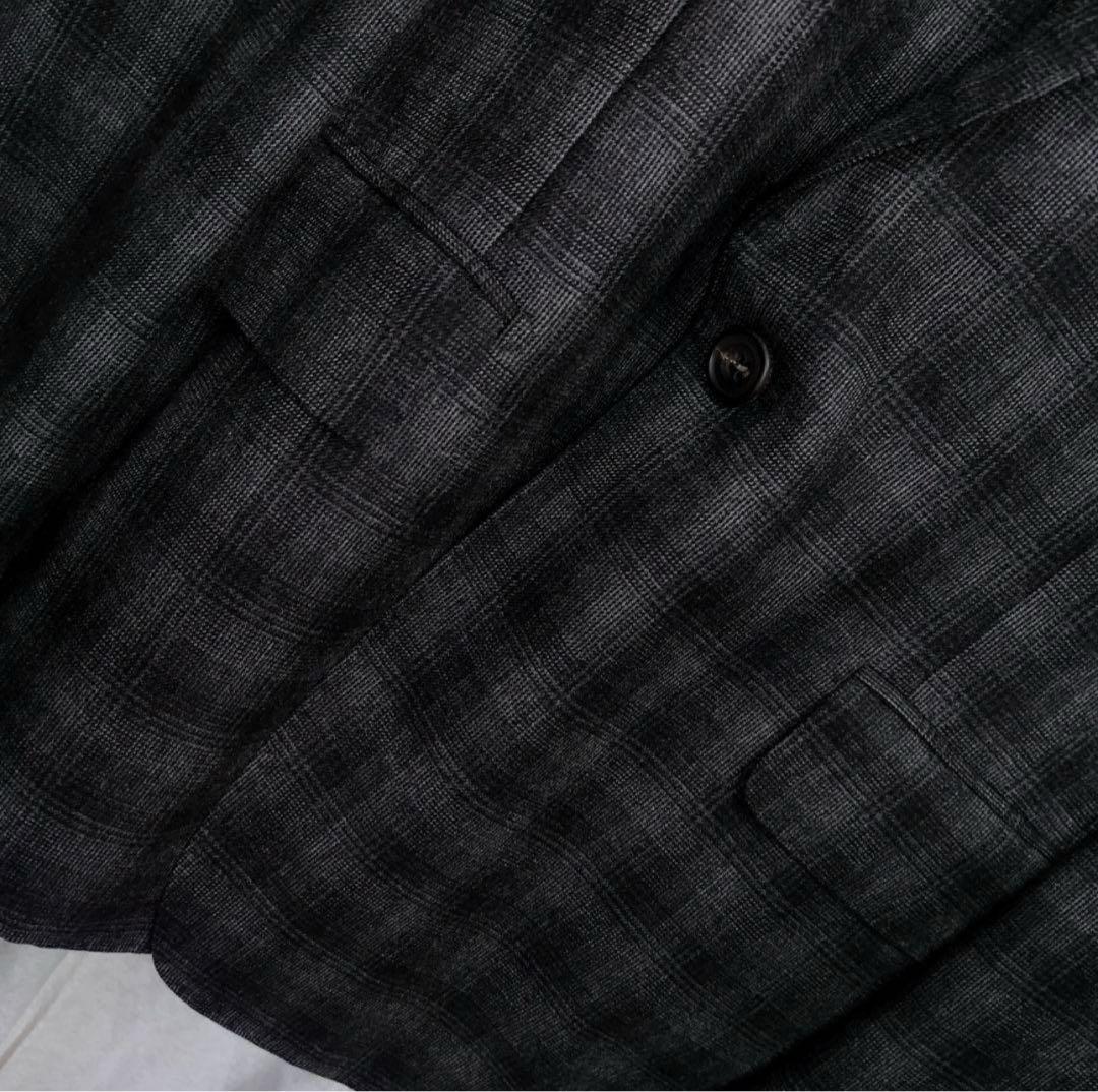 JOHN LAURENCE SULLIVAN グレー系チェック柄スーツ　38