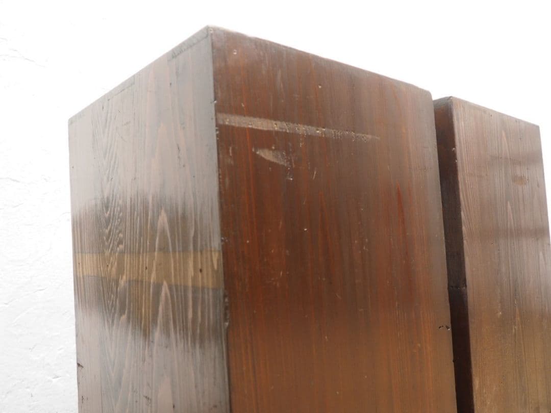 1217 2台セット　レトロな収納棚　飾り棚　本棚　ケース　古家具　アンティーク