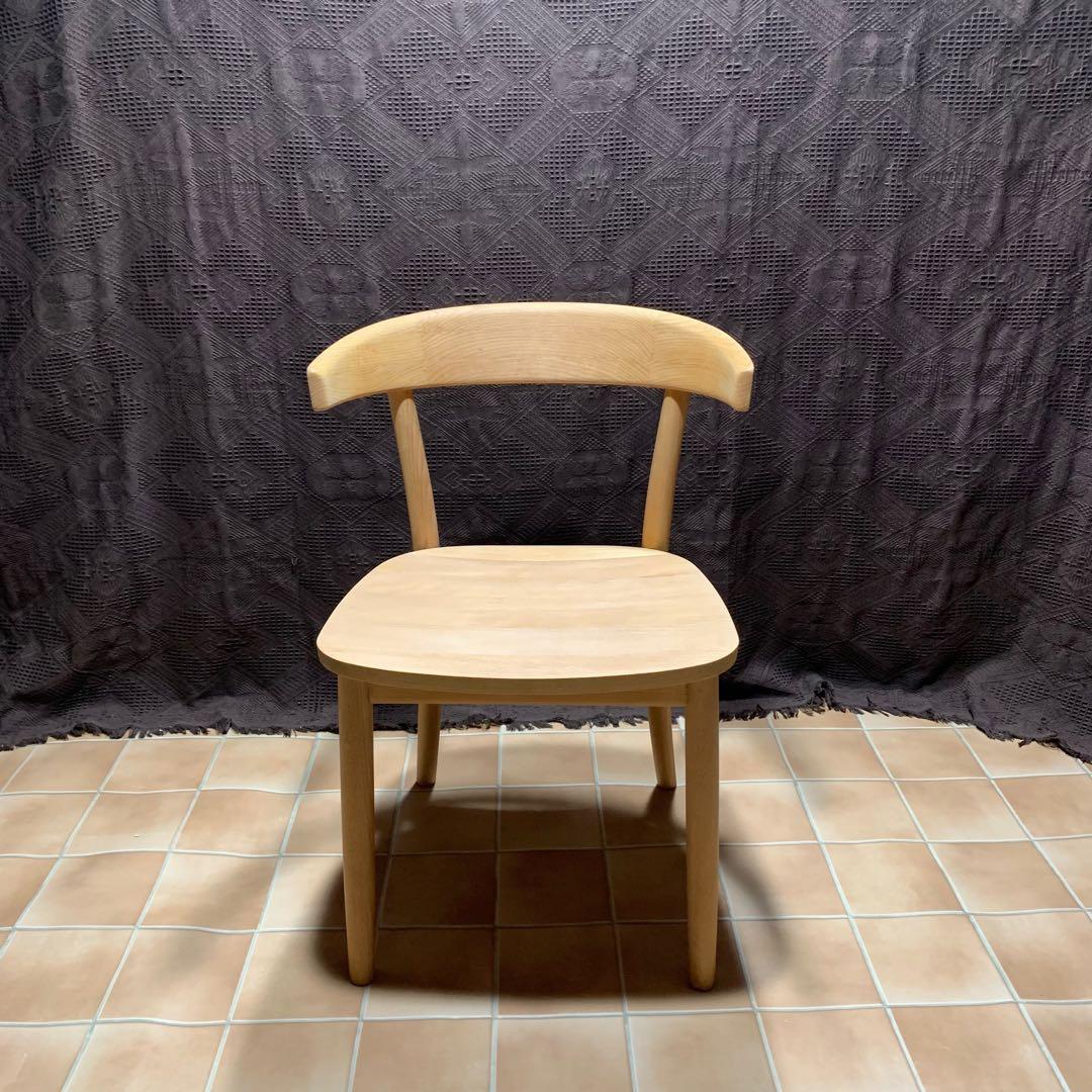 【オレンジオイル塗布仕上げ】MUJI 無印良品 ブナ無垢材チェア 椅子 イス