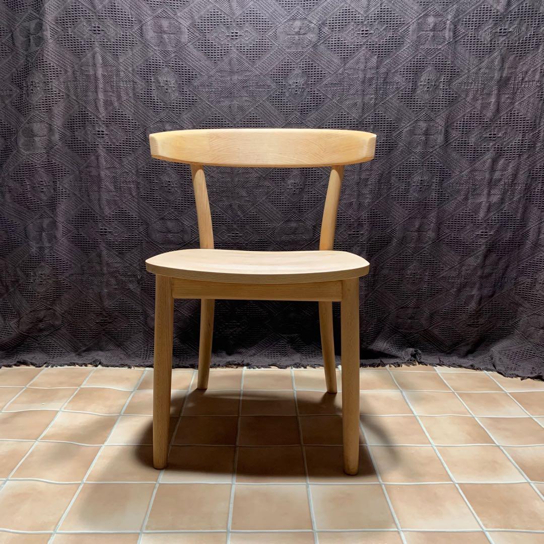 【オレンジオイル塗布仕上げ】MUJI 無印良品 ブナ無垢材チェア 椅子 イス