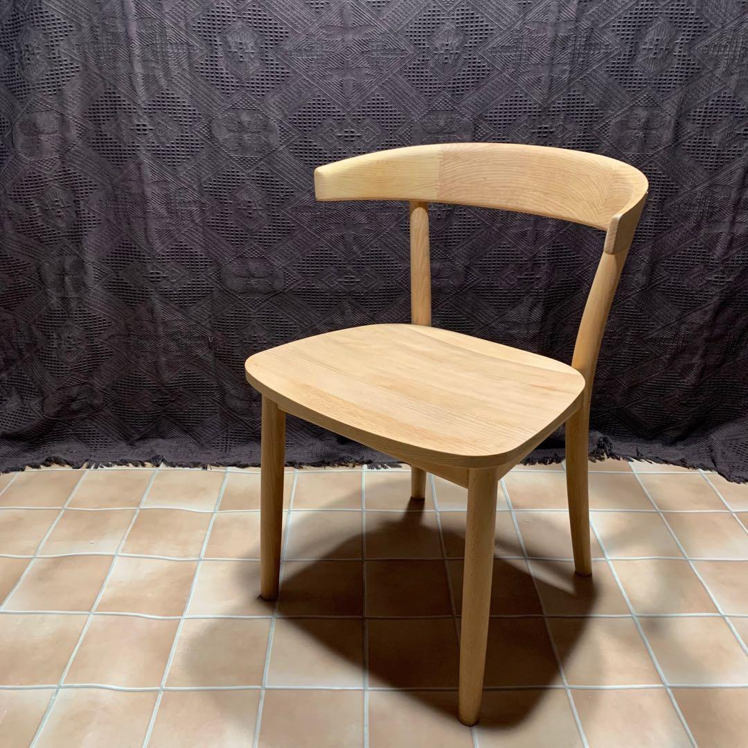 【オレンジオイル塗布仕上げ】MUJI 無印良品 ブナ無垢材チェア 椅子 イス