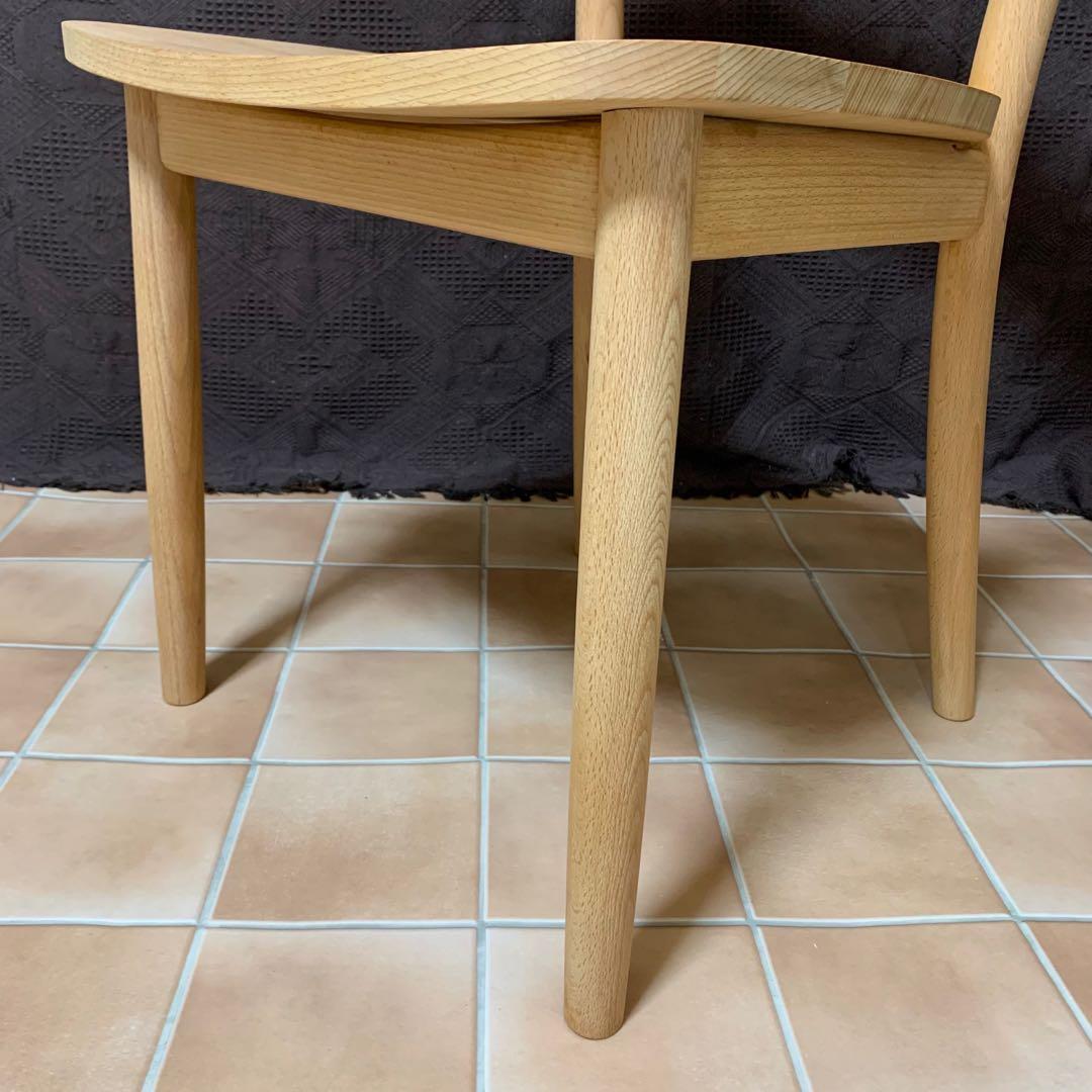 【オレンジオイル塗布仕上げ】MUJI 無印良品 ブナ無垢材チェア 椅子 イス