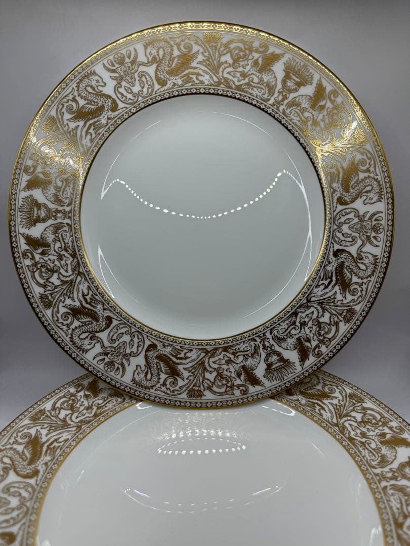 希少　ウェッジウッド フロレンティーン　ゴールド　27cmディナープレート6枚