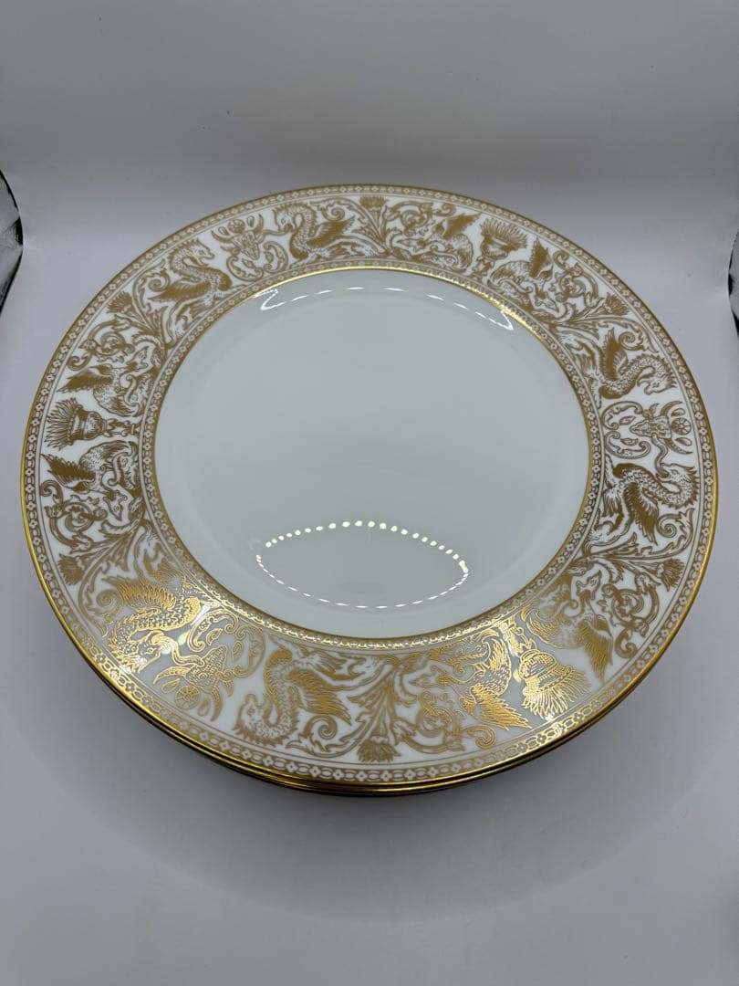 希少　ウェッジウッド フロレンティーン　ゴールド　27cmディナープレート6枚