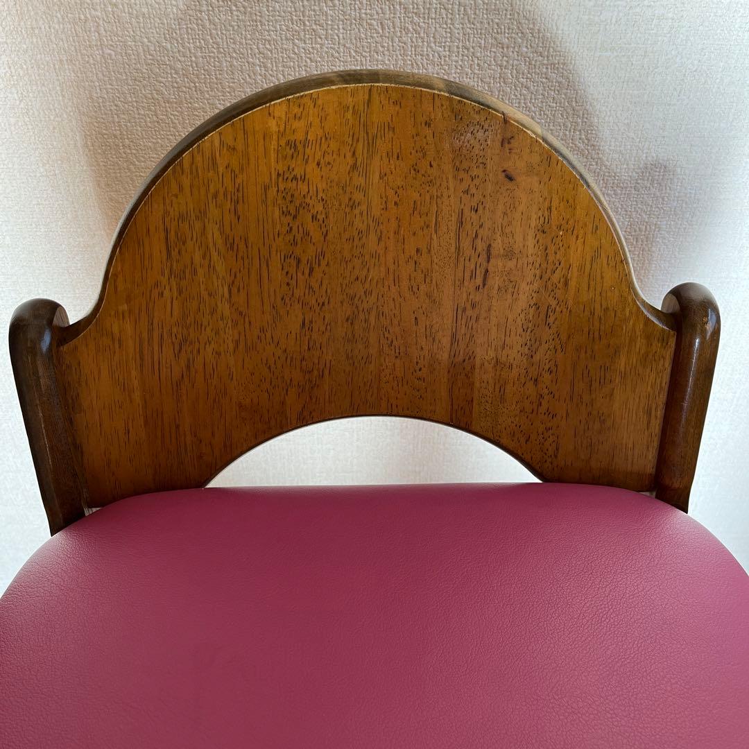 中古品　カウンターチェア　ピンク