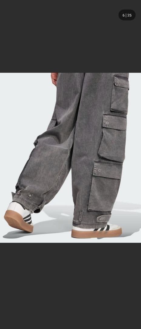 Adidas adilenium カーゴパンツ グレー