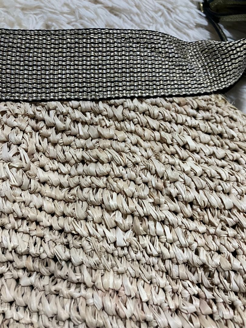 ヴィオラドーロ ラメテープハンドル 2way カゴバッグ