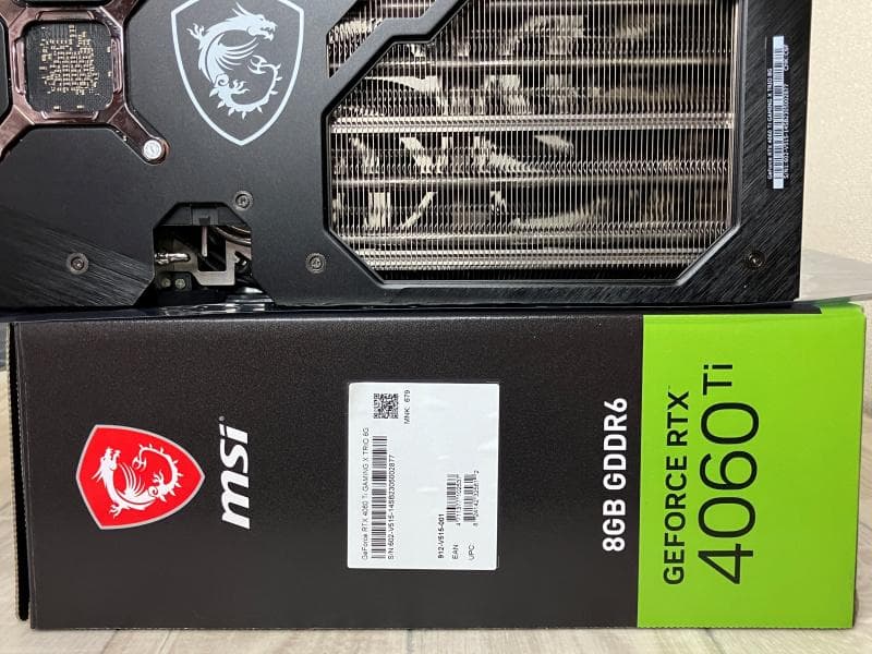 MSI RTX4060Ti GAMING X TRIO 8G 中古・動作確認済み