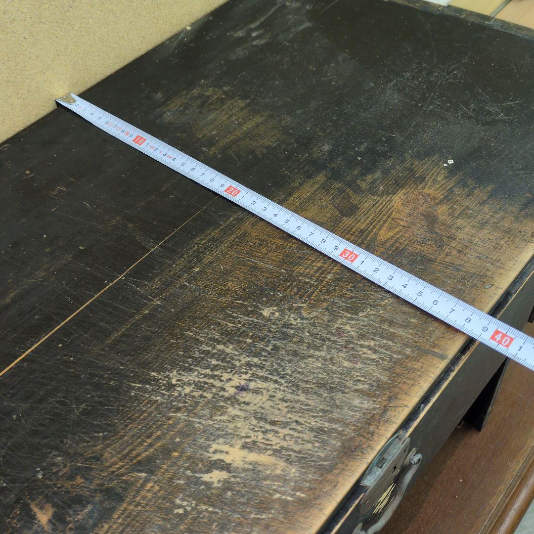 古い時代の文机 隠し箱付き