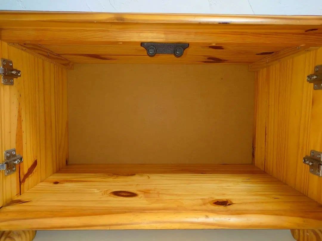 木製 2ドアキャビネット 棚 ボックスBOX テレビボード 台 アンティーク