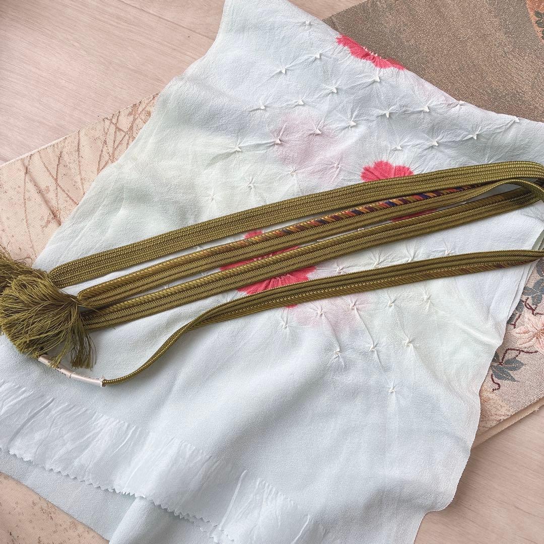 〈長襦袢➕〉訪問着　フルセット　着物　友禅　正絹　ピーコックブルー　凛　J1