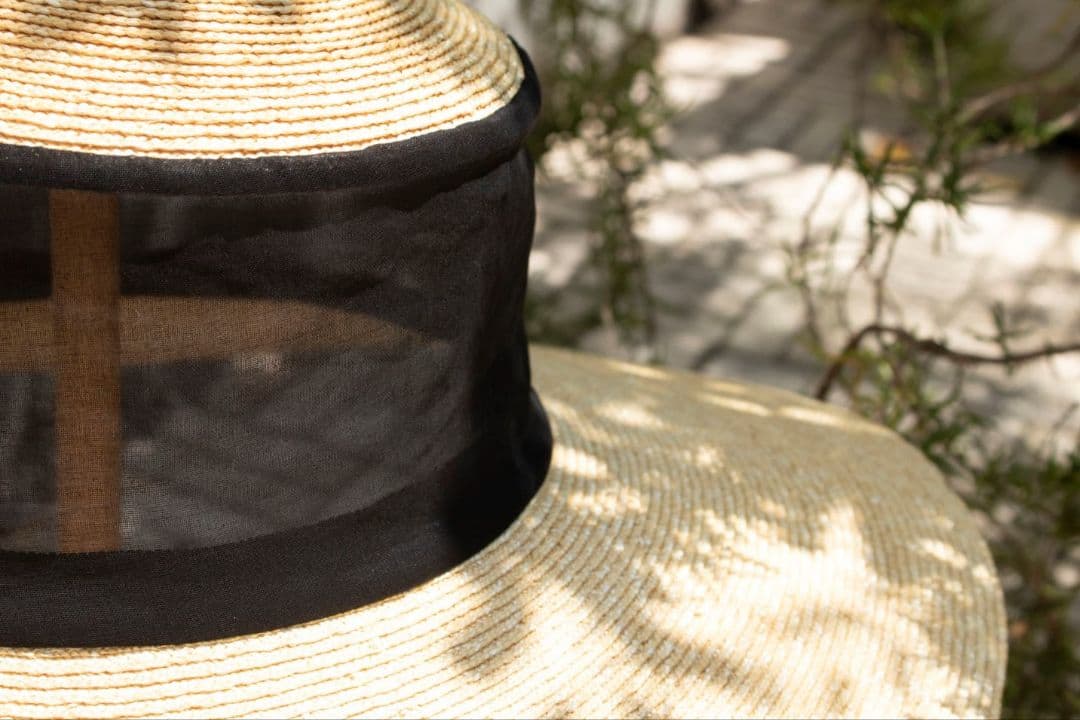 ★美品★ tocit Sheer ストローハット black 黒