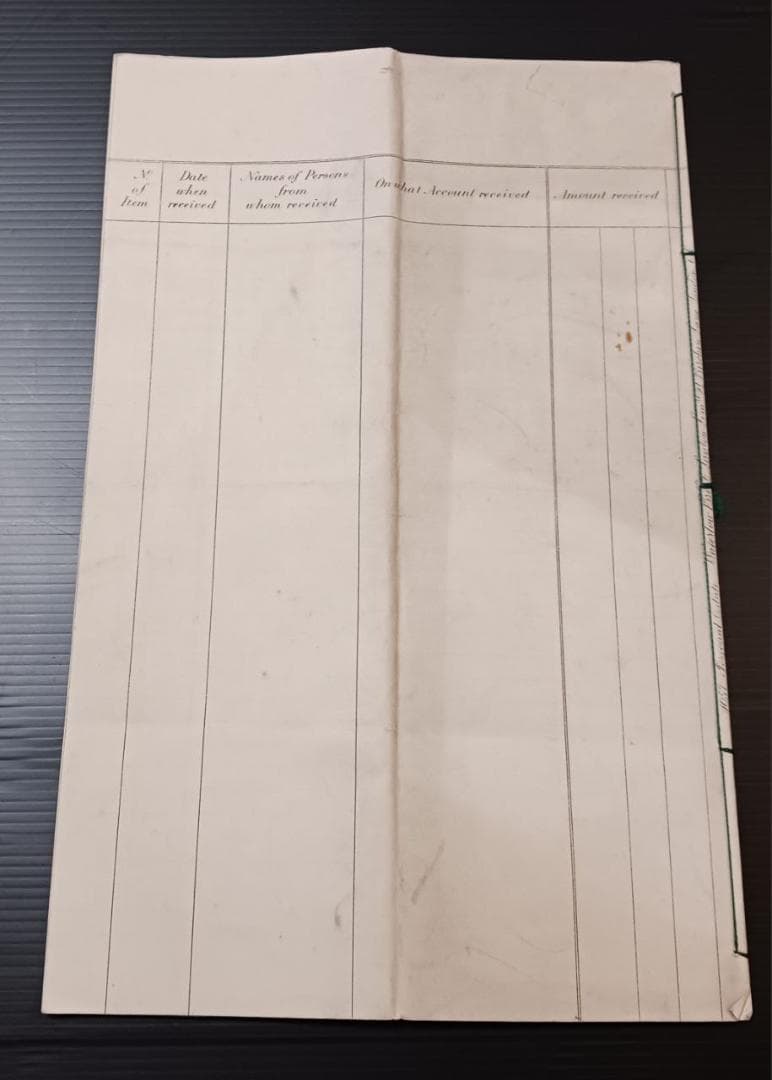 19世紀 英国 遺産会計帳 原本 手書き文書