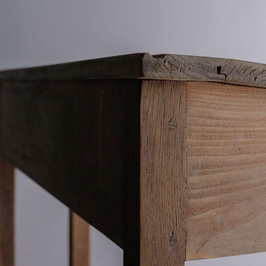 オーク材 フランス アンティークデスク 無垢材 プロカント 古家具