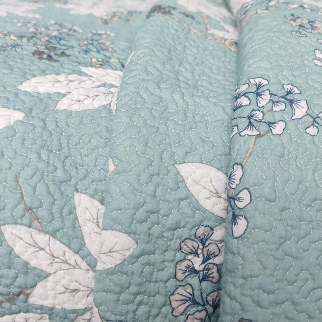 キルトベッドカバー3点セット綿マルチカバー キルティング 646