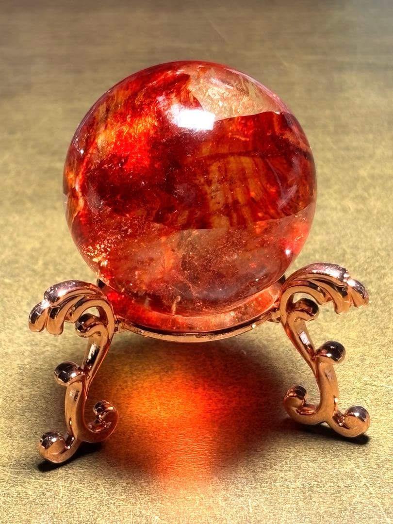 高品質　ファイヤークォーツ　スフィア　ファイアークォーツ（新品未使用）虹