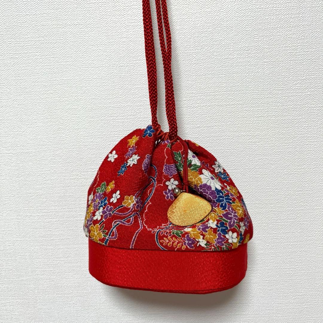 【マリン】★女の子3歳　七五三正絹お着物被布セット