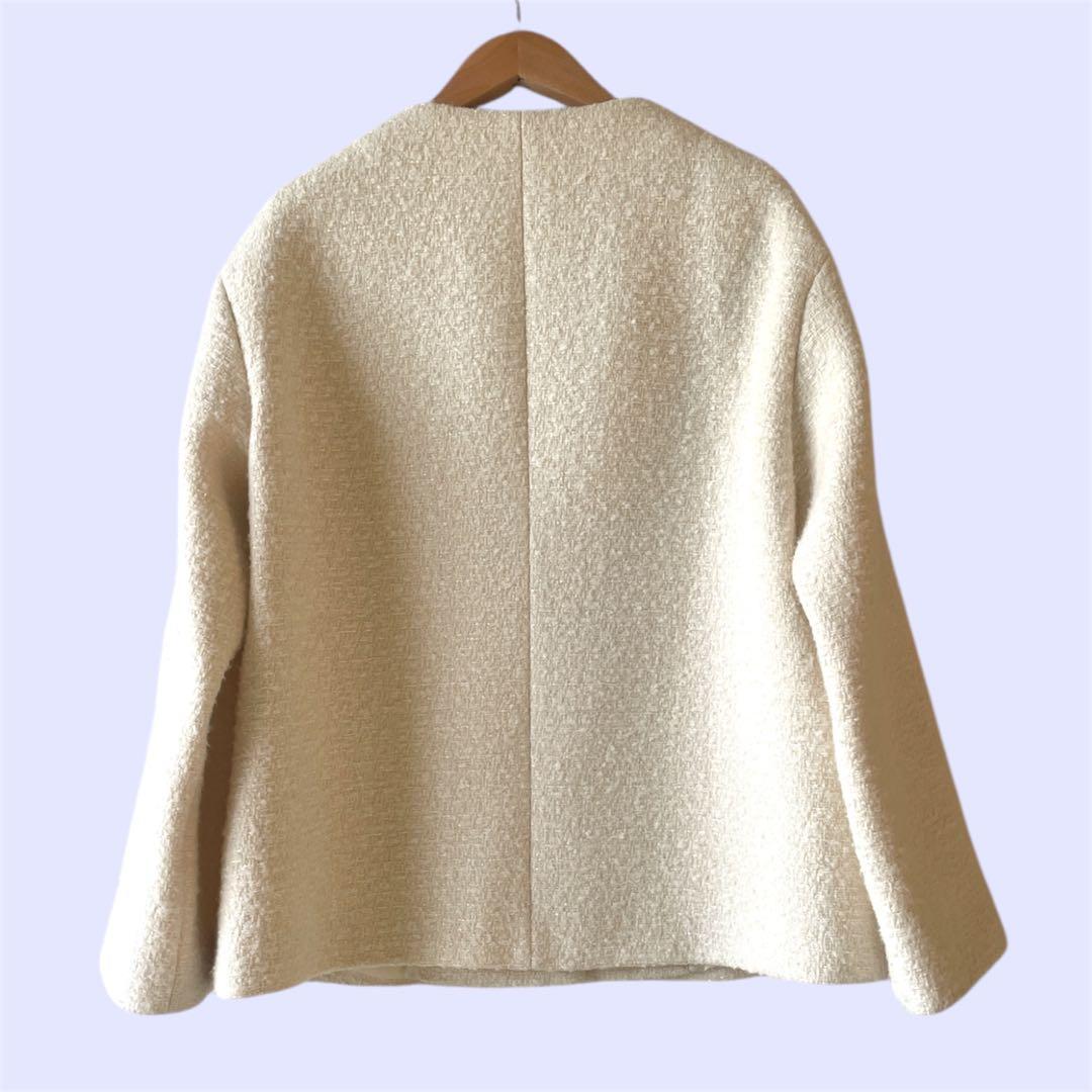 美品✨24AW セオリーリュクス Faro Aria ツィード ショート コート