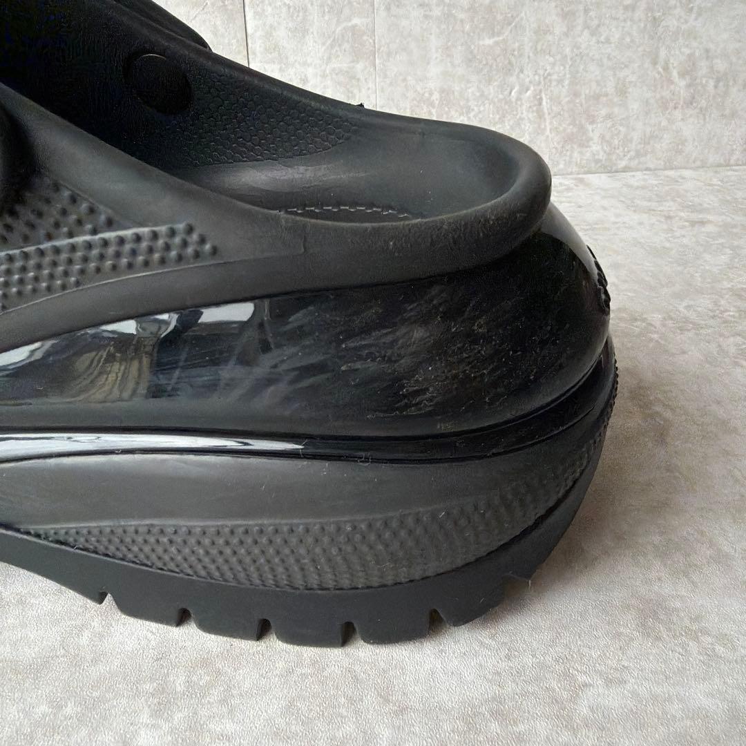 ⭐️人気モデル⭐️クロックス メガクラッシュ 厚底サボサンダル ブラック 29cm