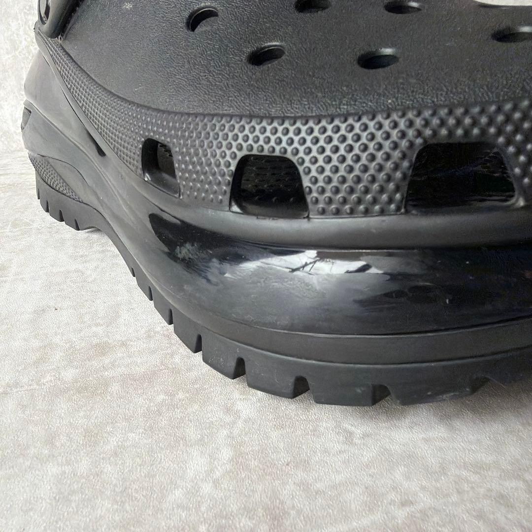 ⭐️人気モデル⭐️クロックス メガクラッシュ 厚底サボサンダル ブラック 29cm