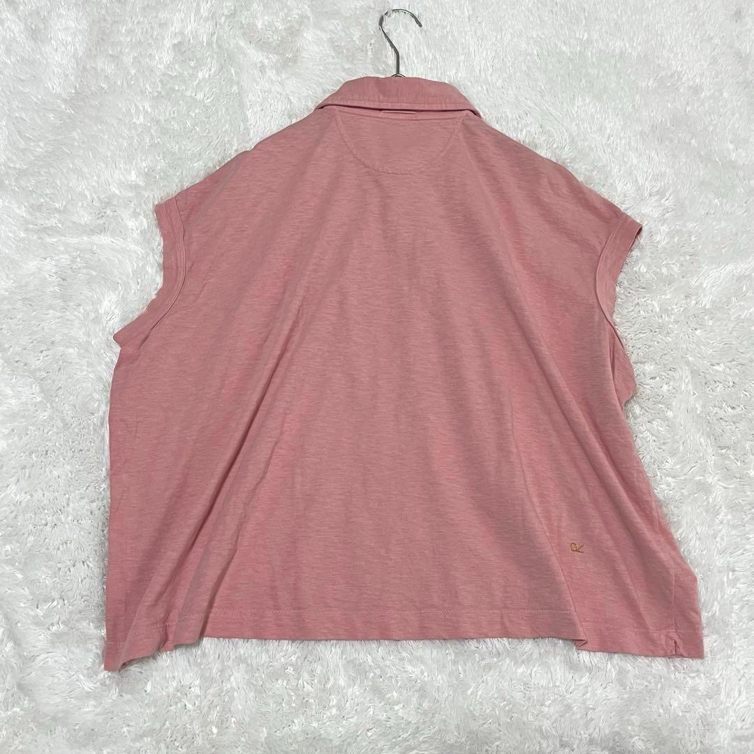 45rpm 45R ジンバブエコットン　45色天竺Mポロ ピンク　桜色