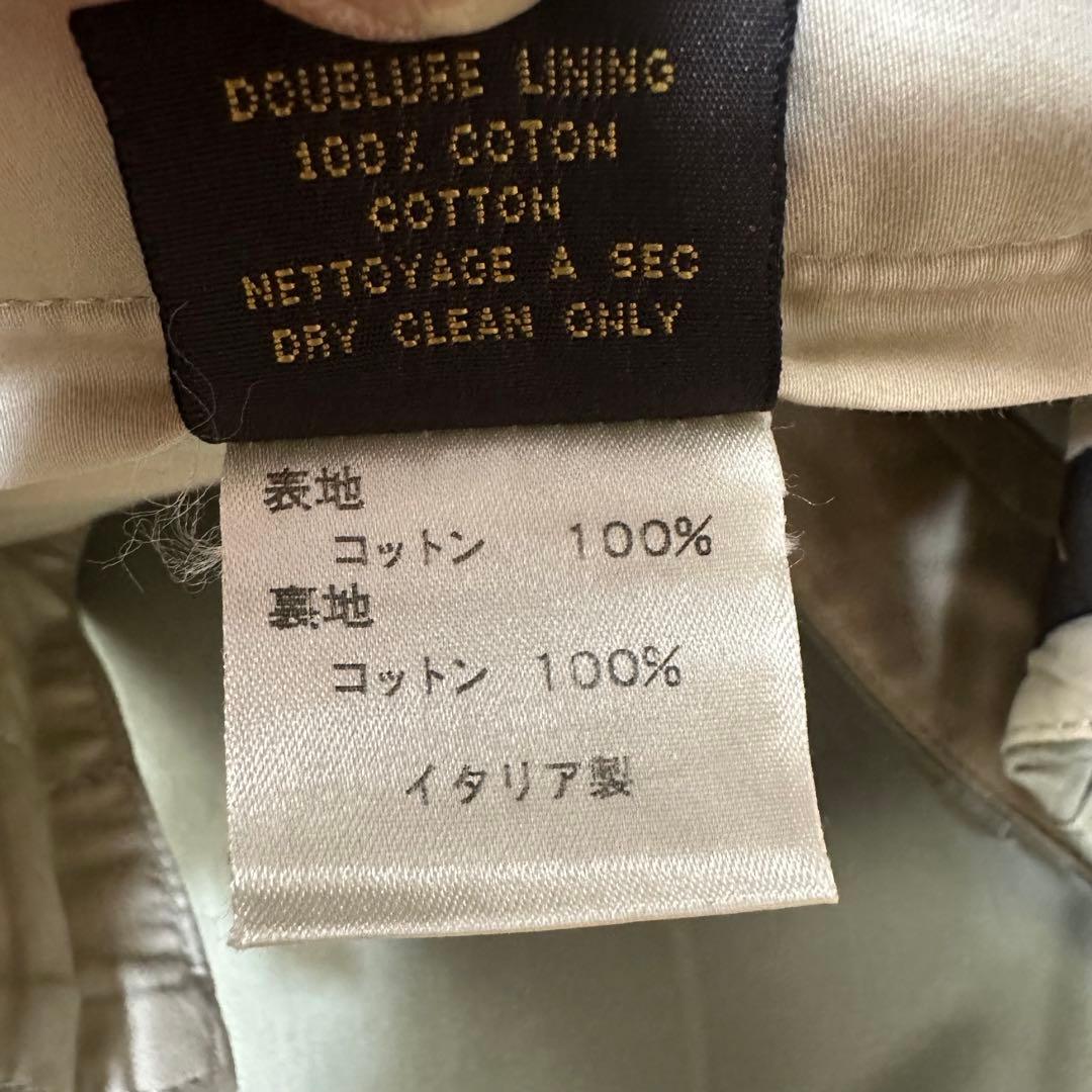美品 ルイヴィトン 薄グリーン チノパン イタリア製 48 XL