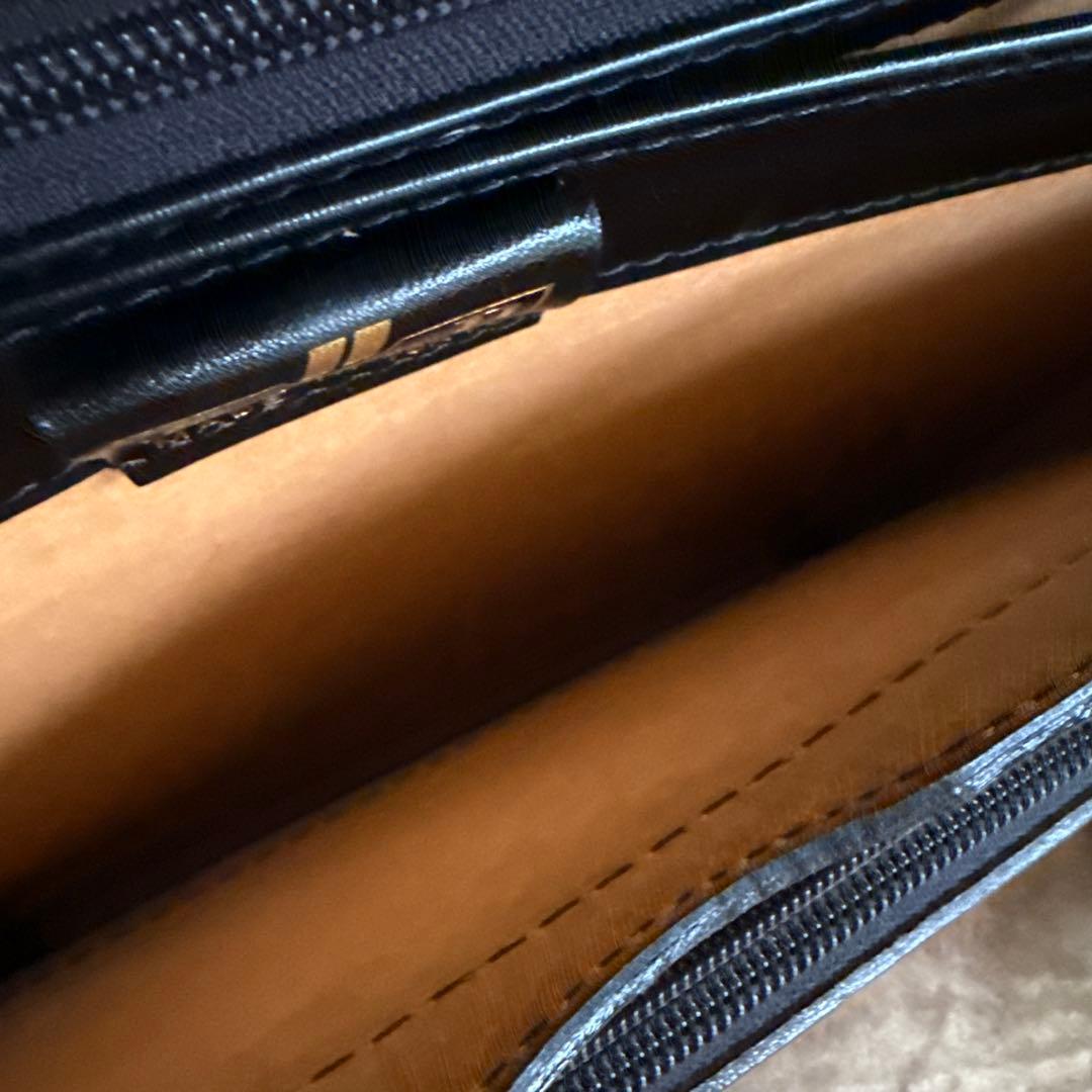 HINOMOTO スクールバッグ 鞄 レザー 黒 レトロ 本革