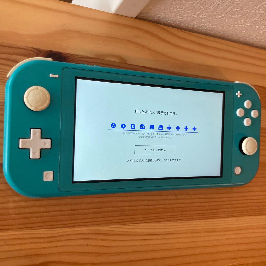 任天堂　スイッチライト ターコイズ　難あり