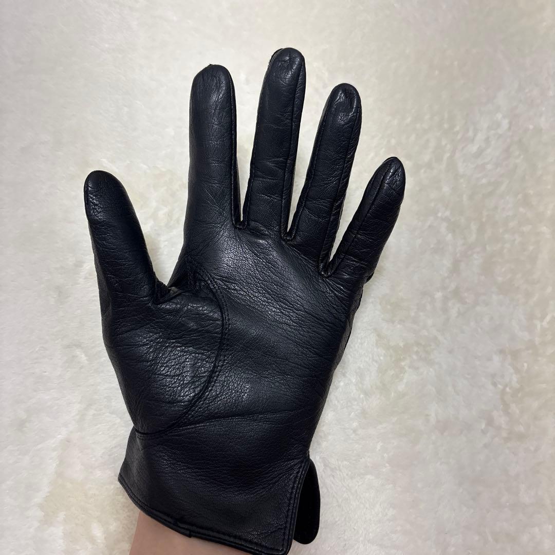 イヴサンローラン Yves Saint Laurent レザー グローブ 本革