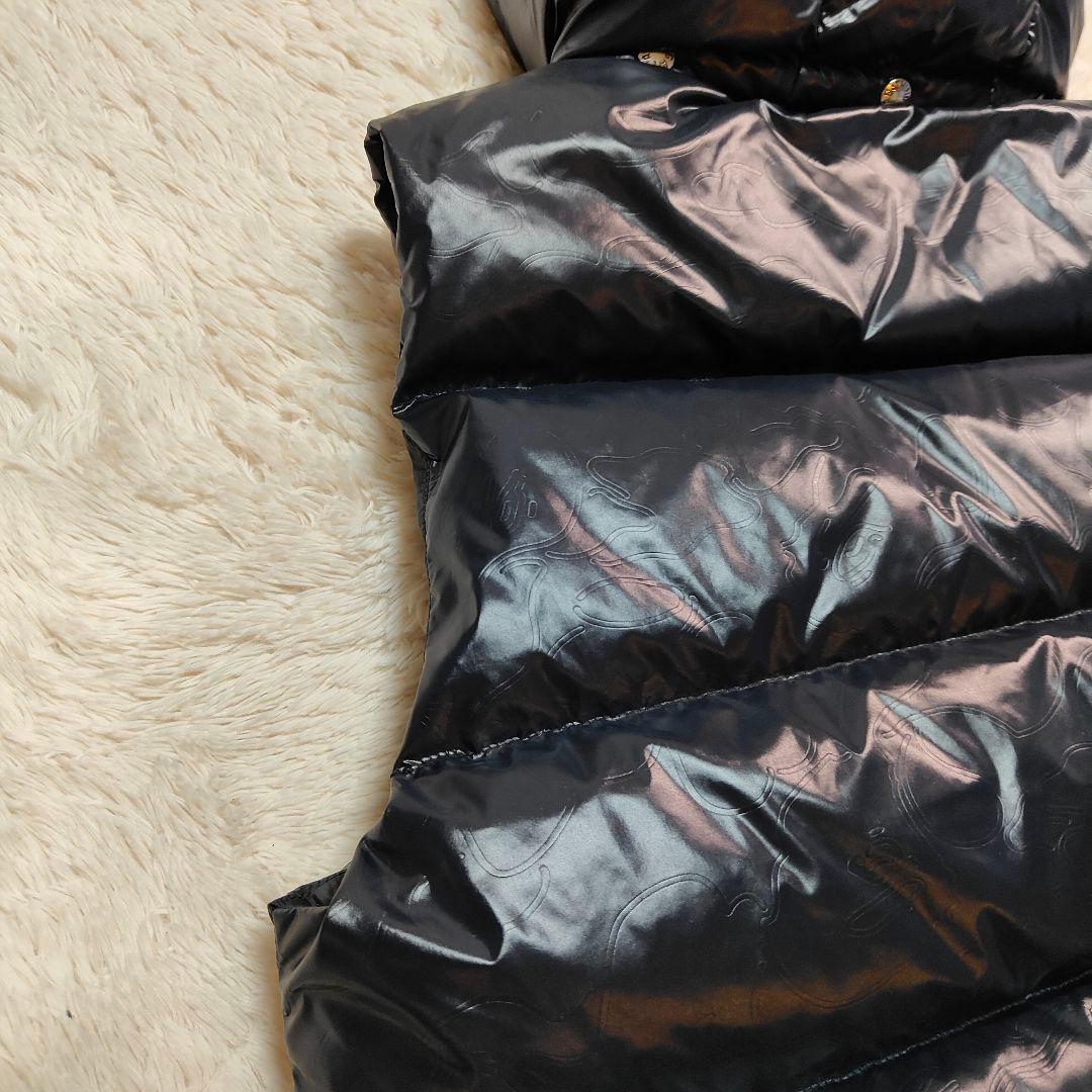 極美品✨カモフラ✨アベイシングエイプ 金属ロゴ 2WAY ダウンベスト ブラック