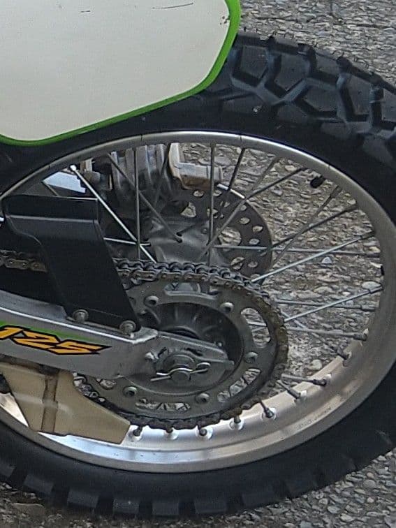 klx250 前後ホイールタイヤセット　KDX125SR