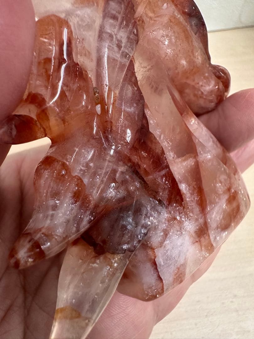 希少　高品質　ファイヤークォーツ　ユニコーン　中サイズ