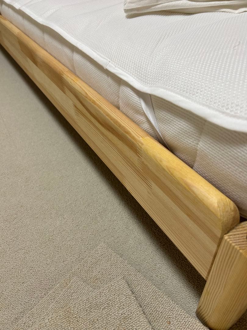 ウトーケル　すのこ　ベッド 80x200 cm×2 マットレス付き