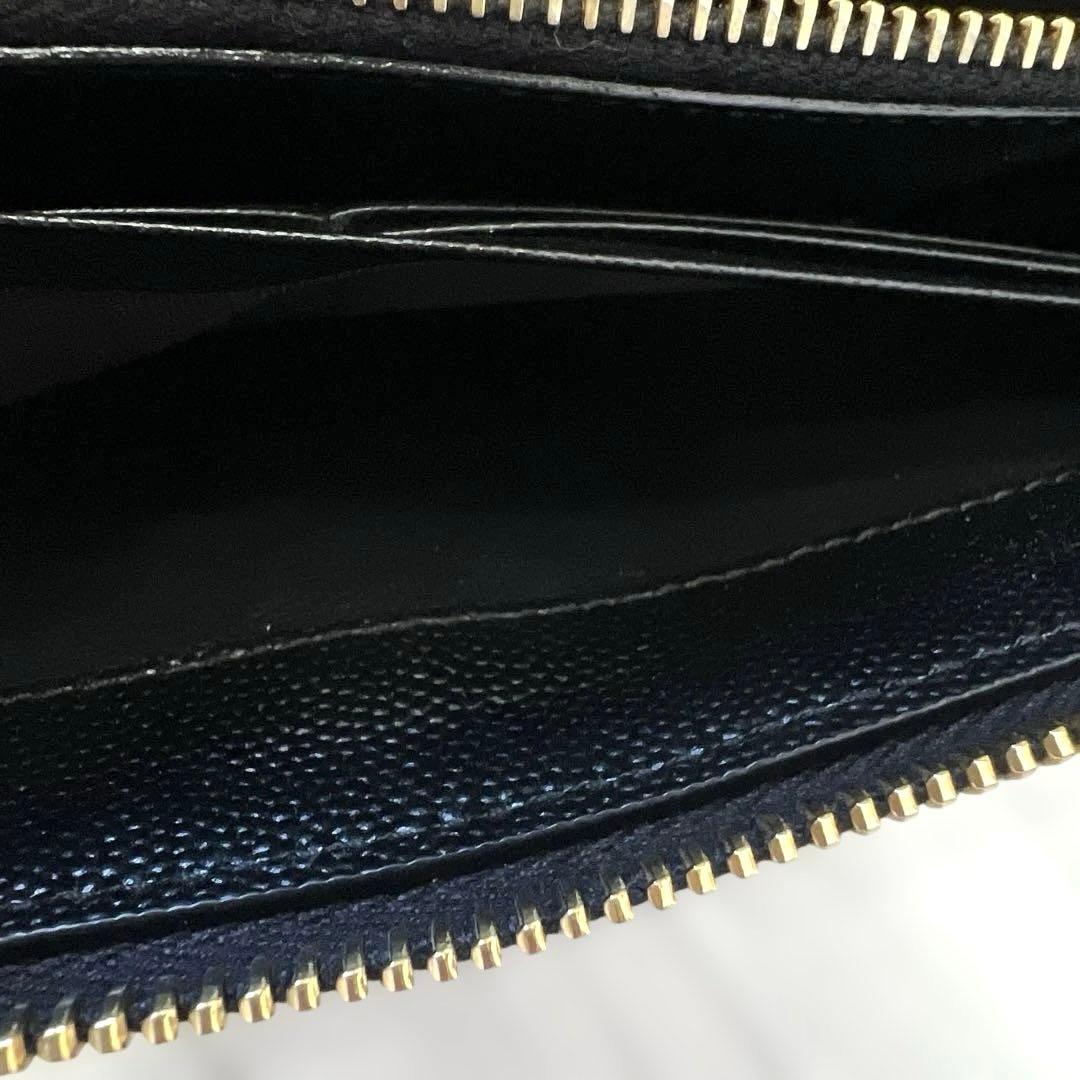 極美品 YSL イブサンローラン ブラック キルティング 長財布