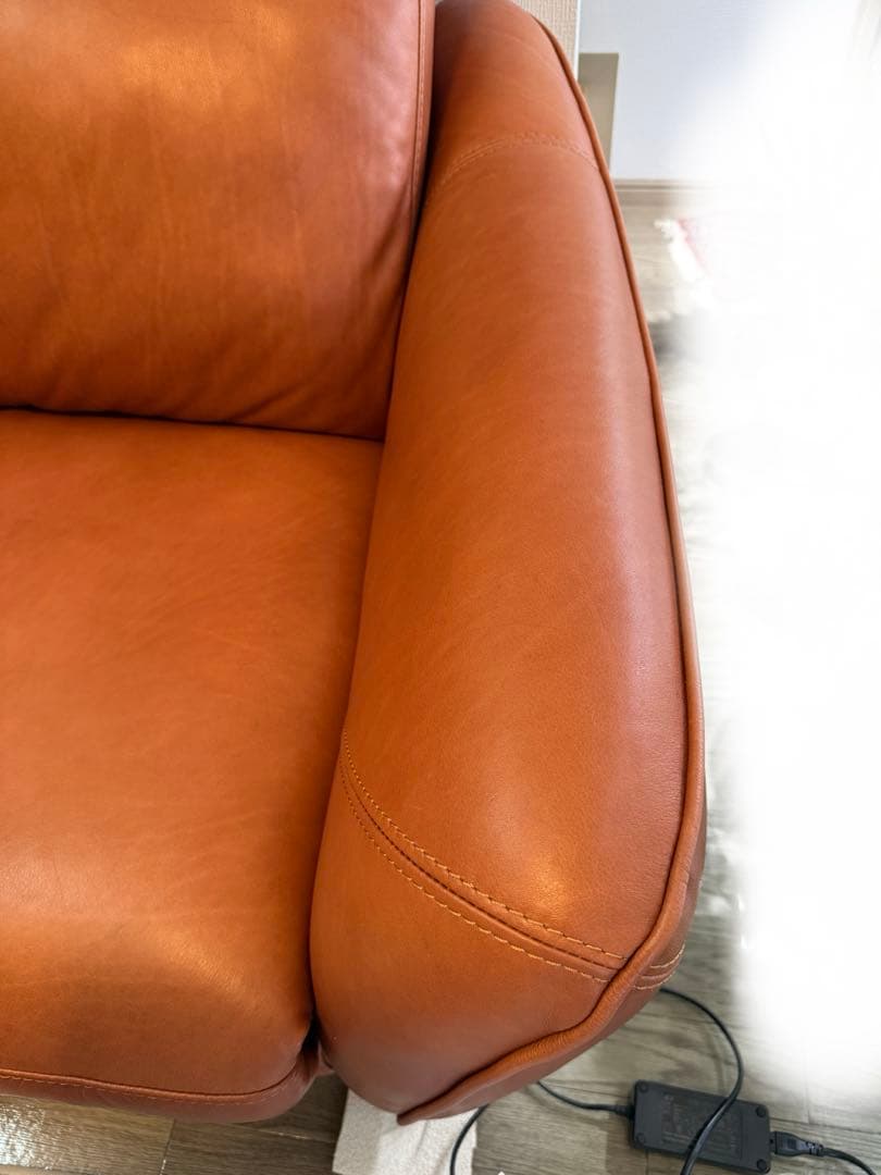 ニトリ 高級ソファー アネーロ　3人用電動本革リクライニングソファ　送料込み