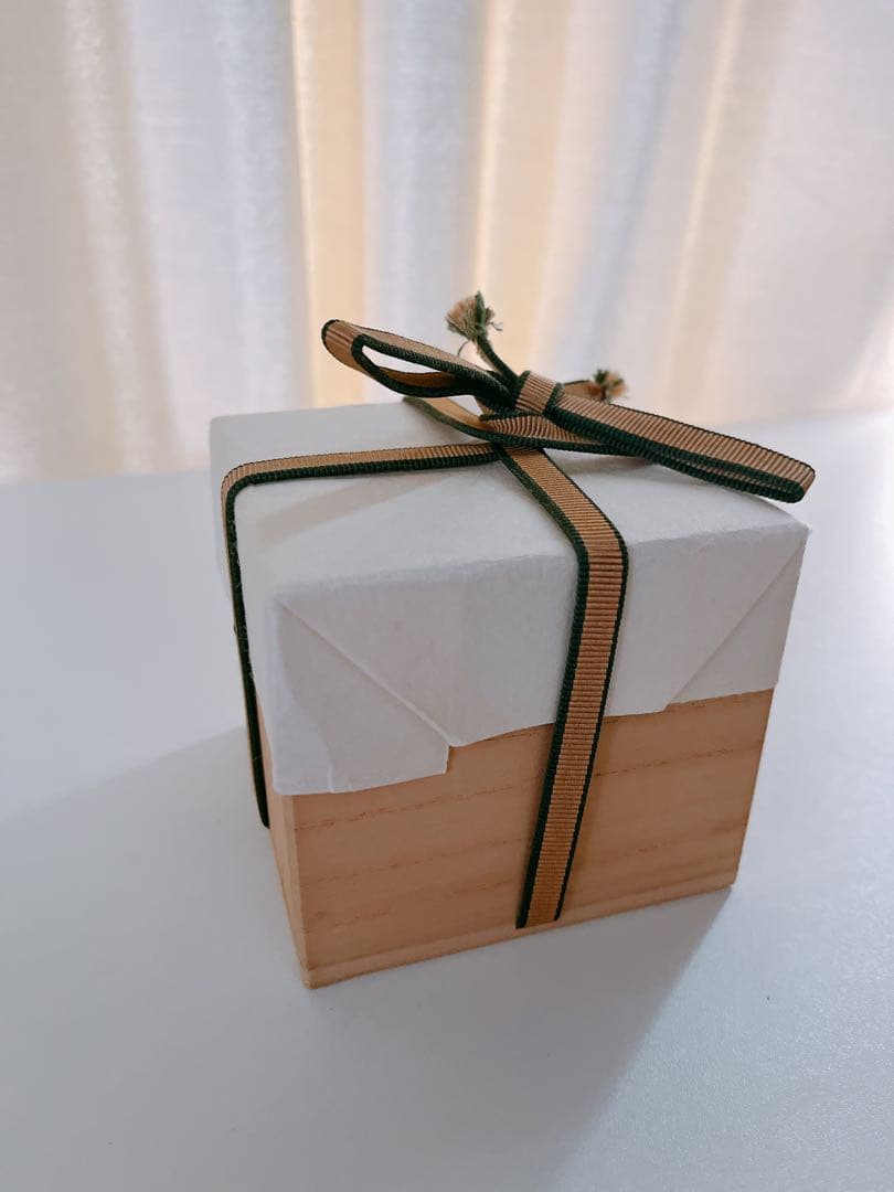 【未使用】小石原焼　人間国宝　福島善三　中野月白瓷ぐい呑　共箱　共布