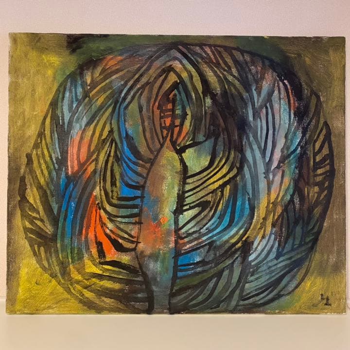 近藤晃美 油彩画 キャンバス 「キャベツ半玉」原画