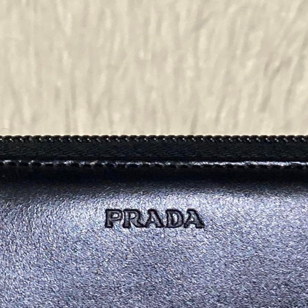 今週特別セール極美品 PRADA プラダ　長財布　ラウンドファスナー　ロング　黒