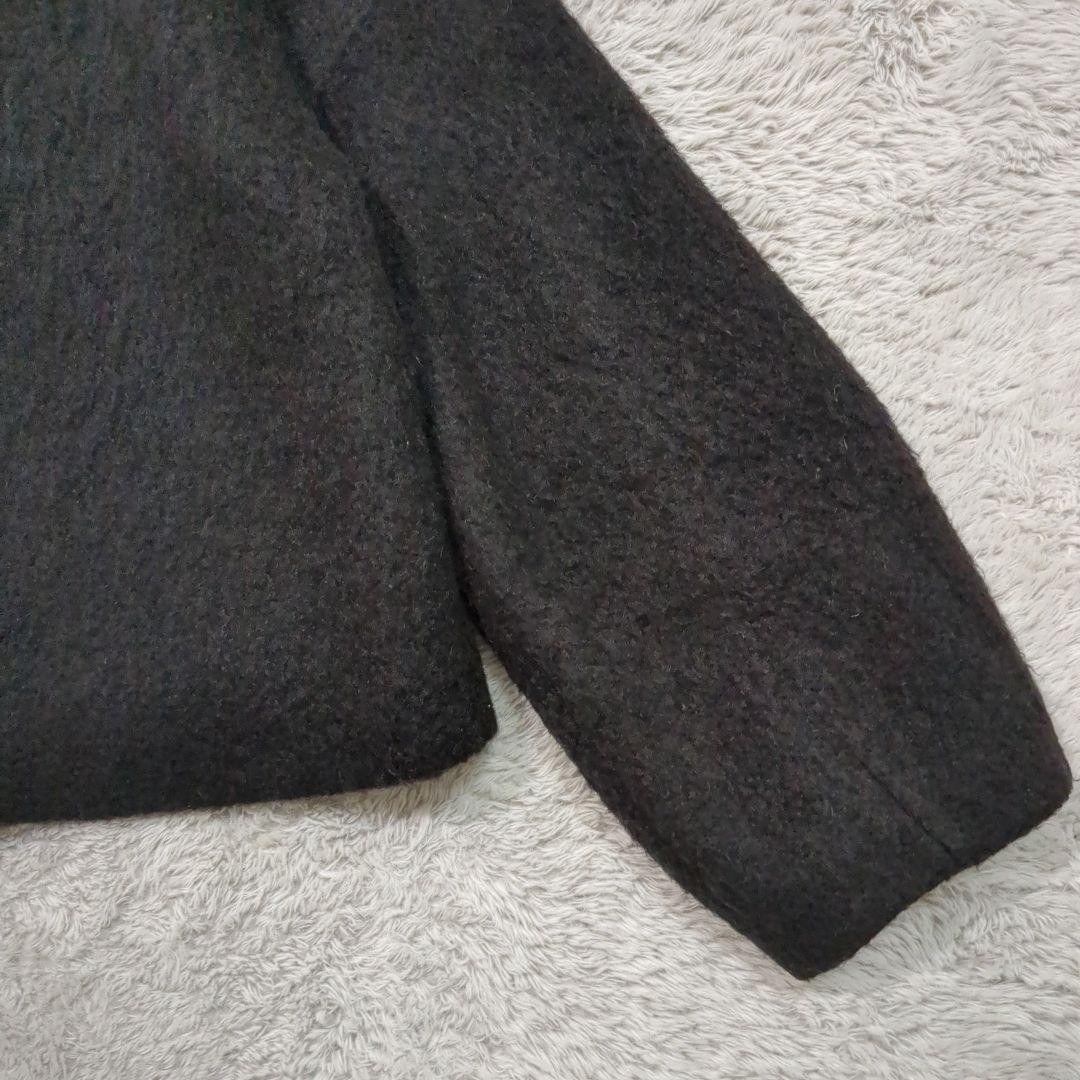 allureville アルアバイル モヘヤシャギークルージャケット コート 黒